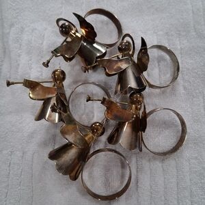 Vintage Angel Napkin Ring with Trumpet